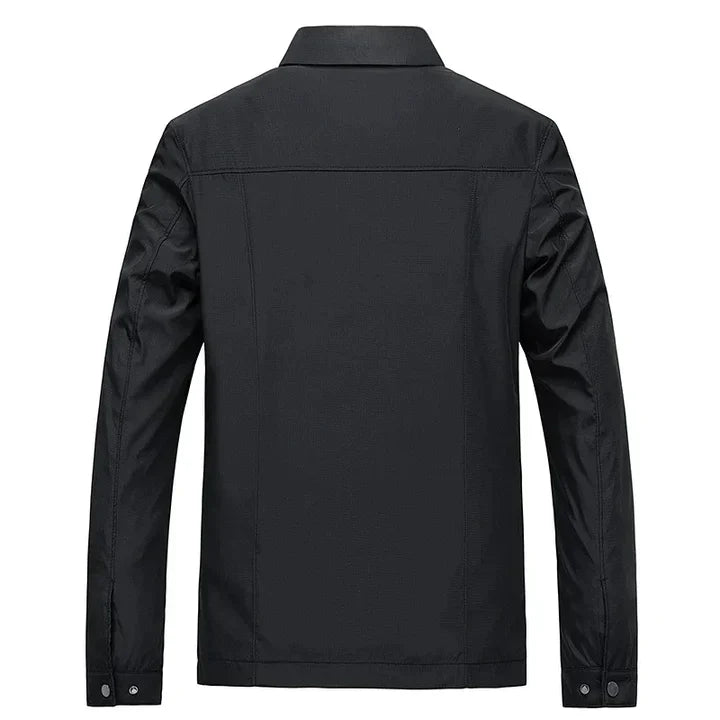 Herren men’s spring jacket – lightweight with tailored fit and checked lining