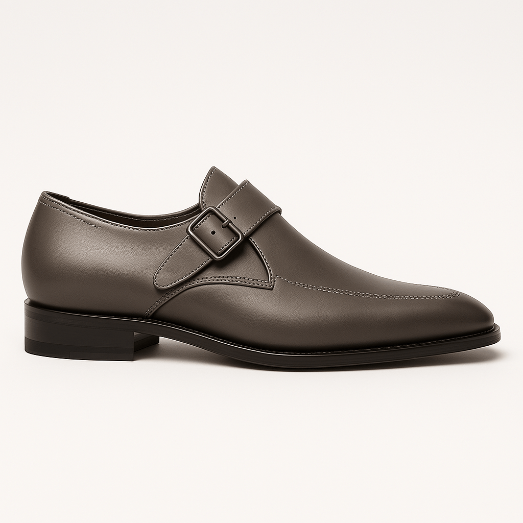 Men's buckle closure dress shoes