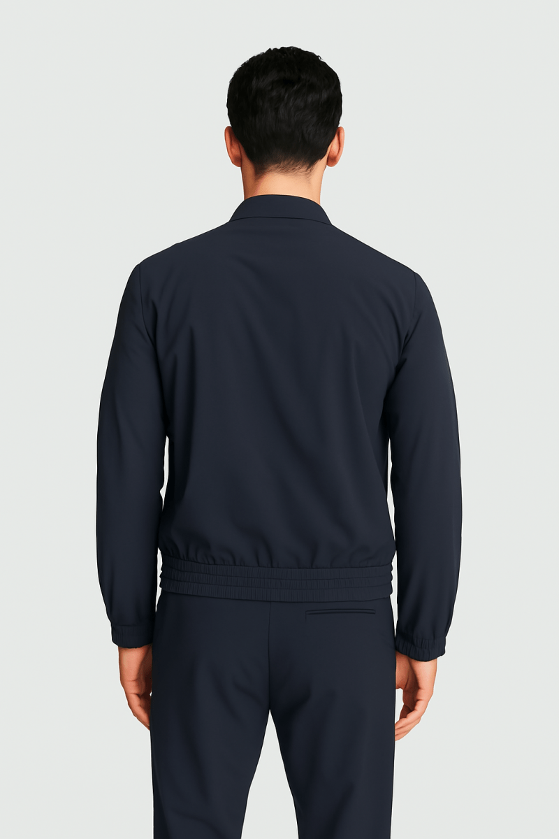 Men’s lightweight summer jacket – modern design with zip and collar