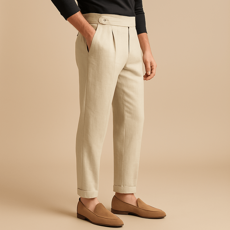 Men’s oxford-style trousers