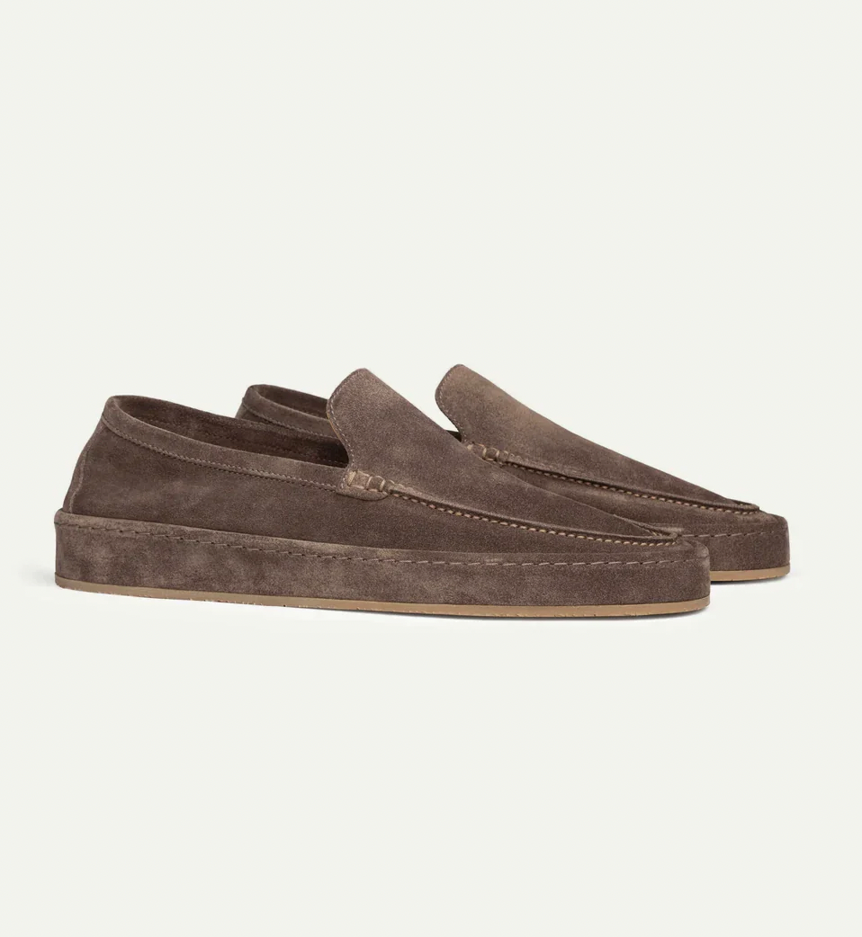 Men's suede summer loafers
