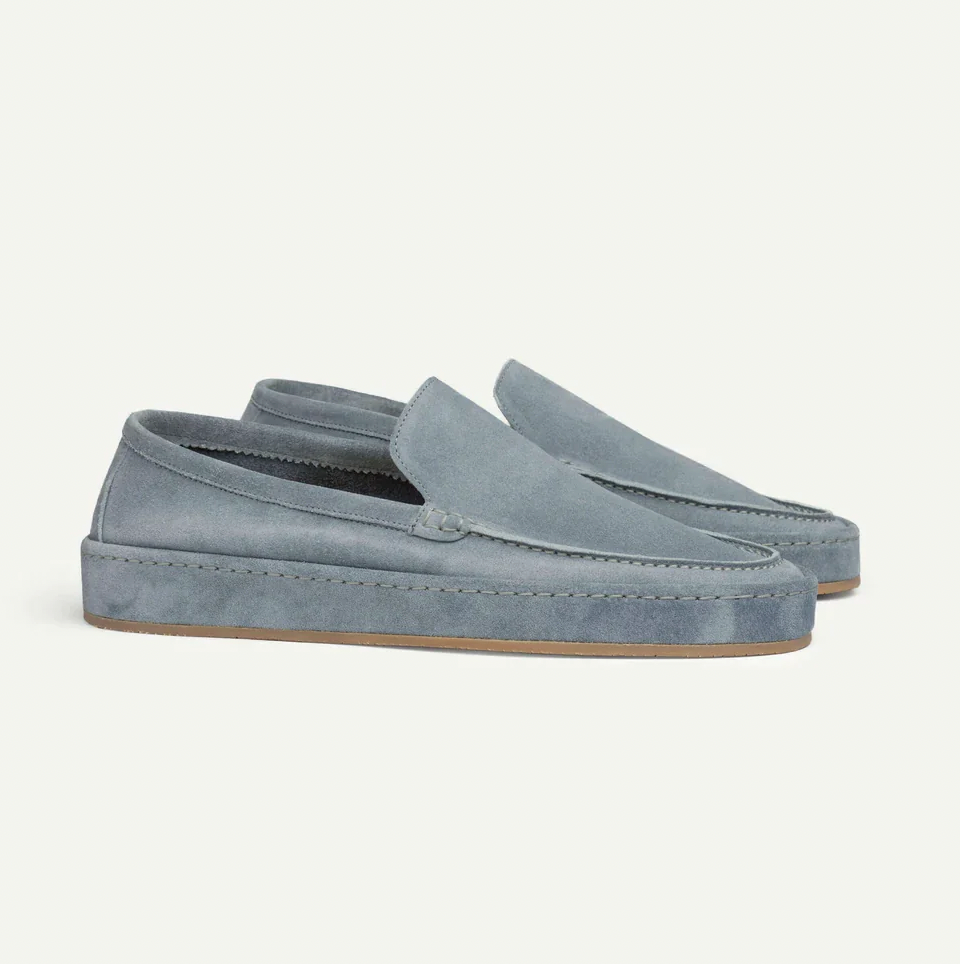 Men's suede summer loafers