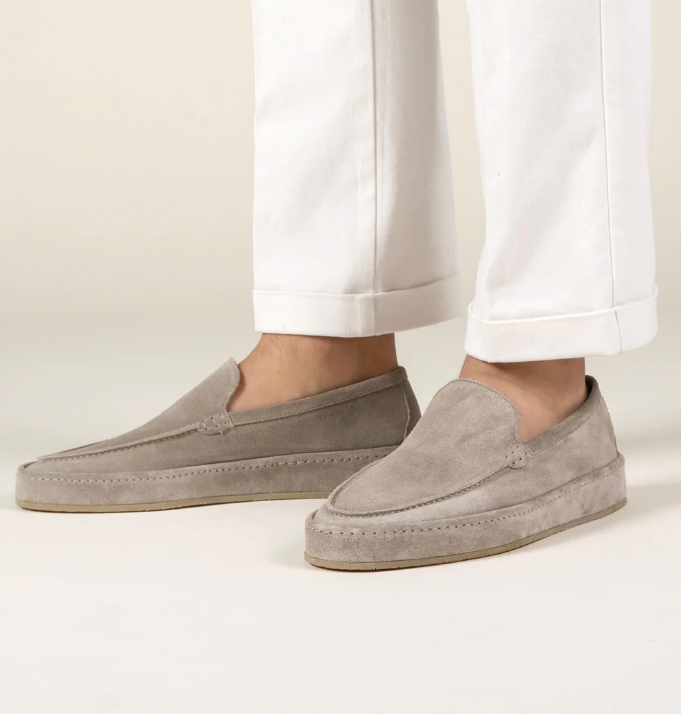 Men's suede summer loafers