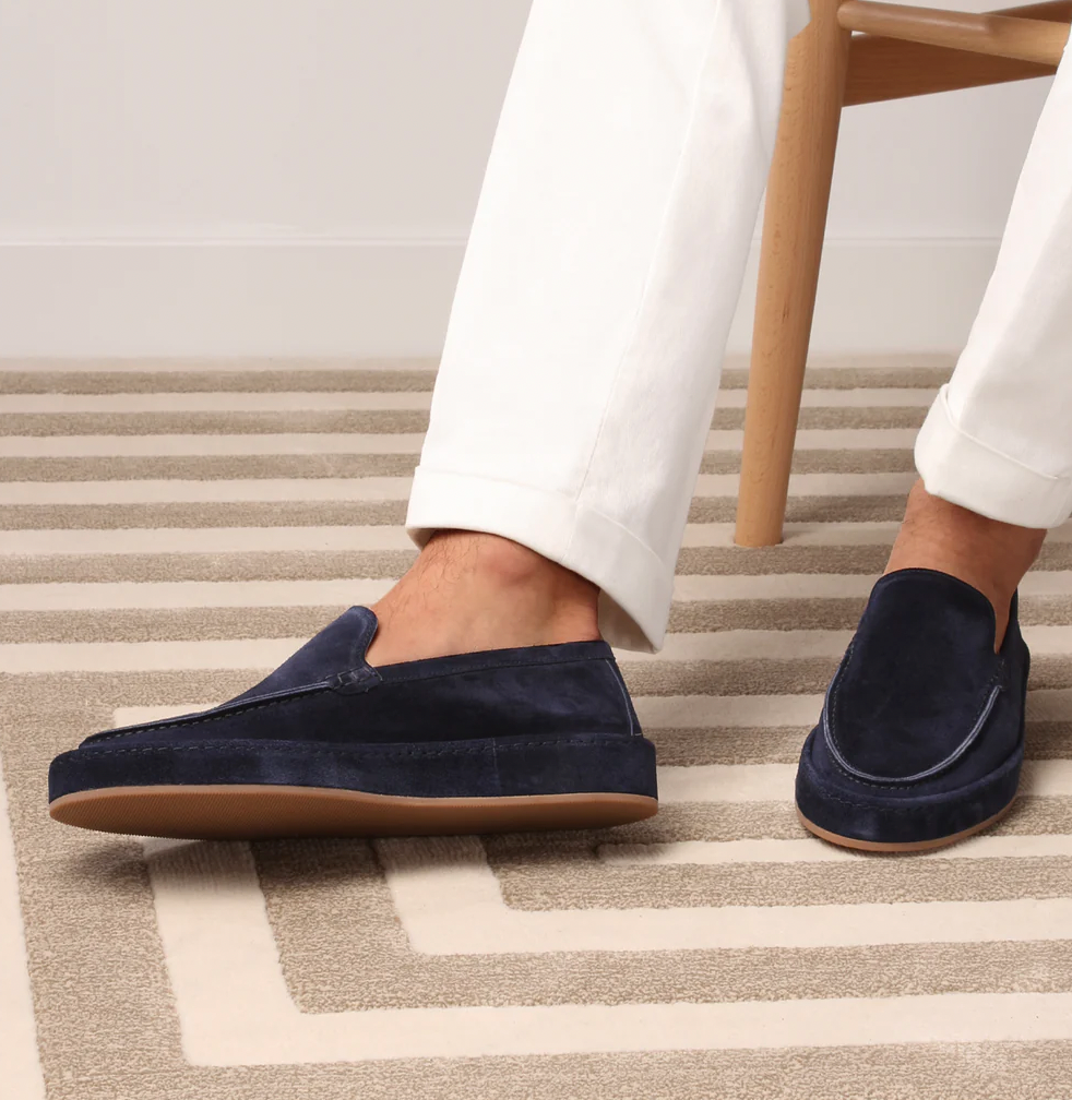 Men's suede summer loafers