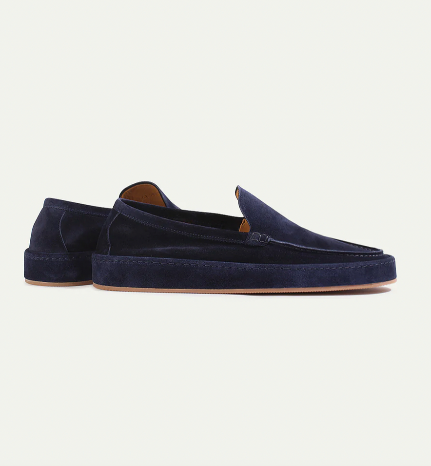 Men's suede summer loafers