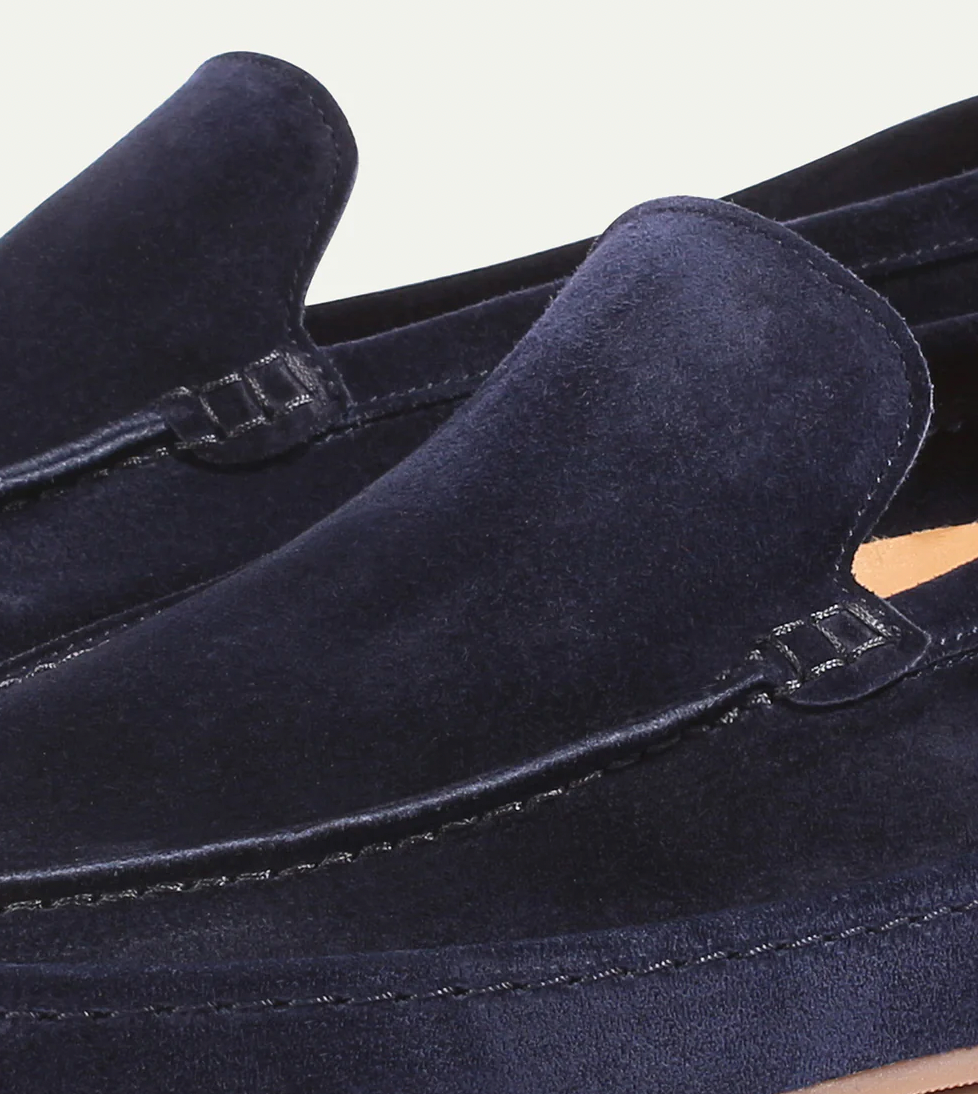 Men's suede summer loafers