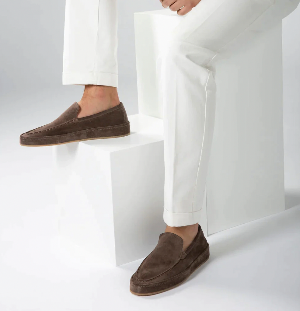 Men's suede summer loafers