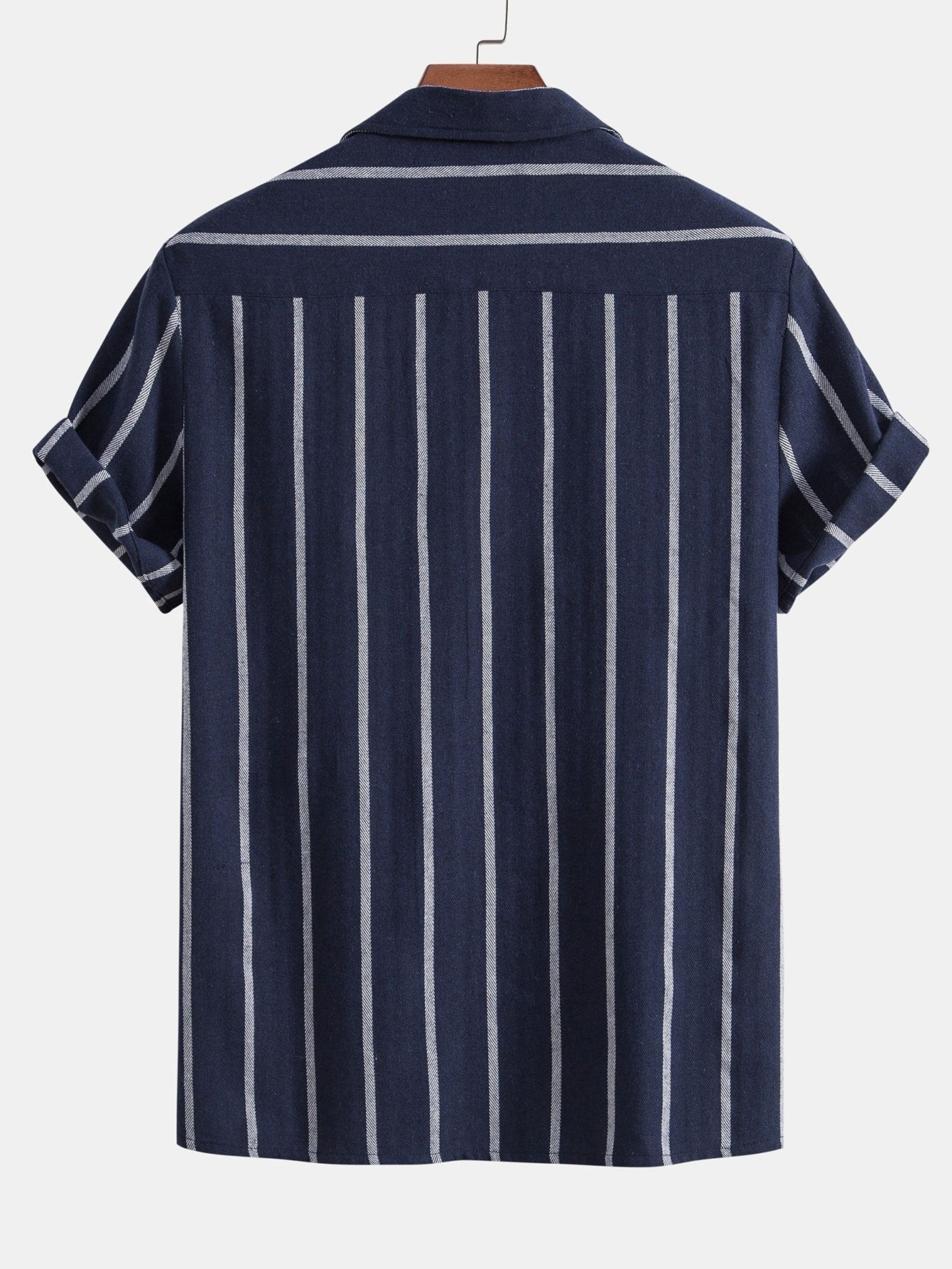 Men's summer co-ord set - striped short sleeve shirts & casual shorts