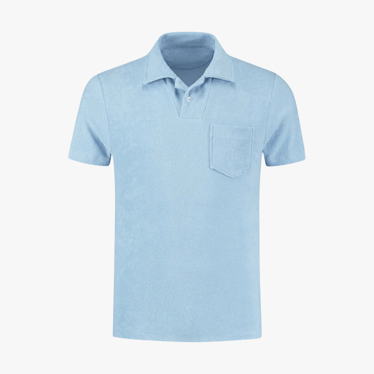 Men’s terry polo shirt