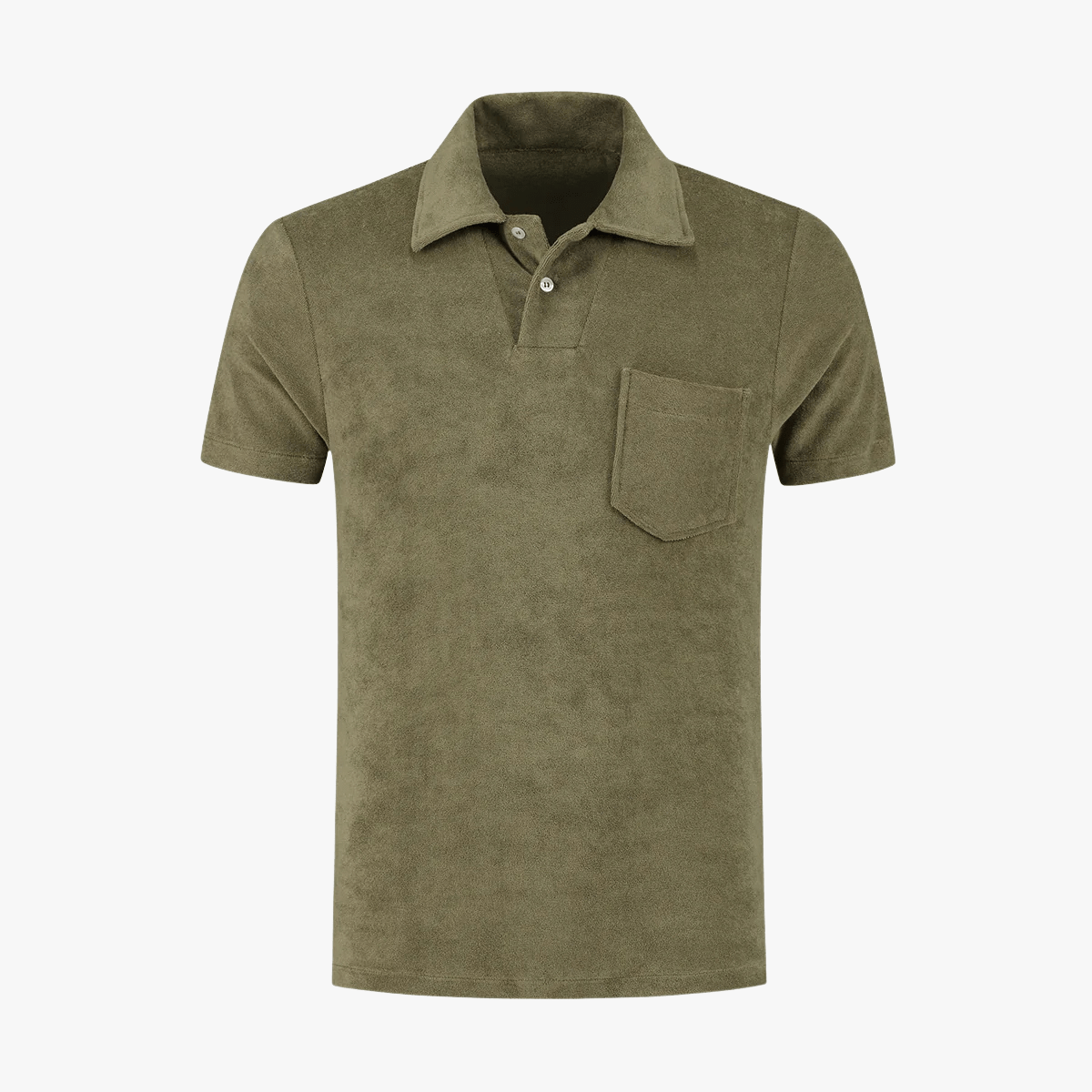 Men’s terry polo shirt