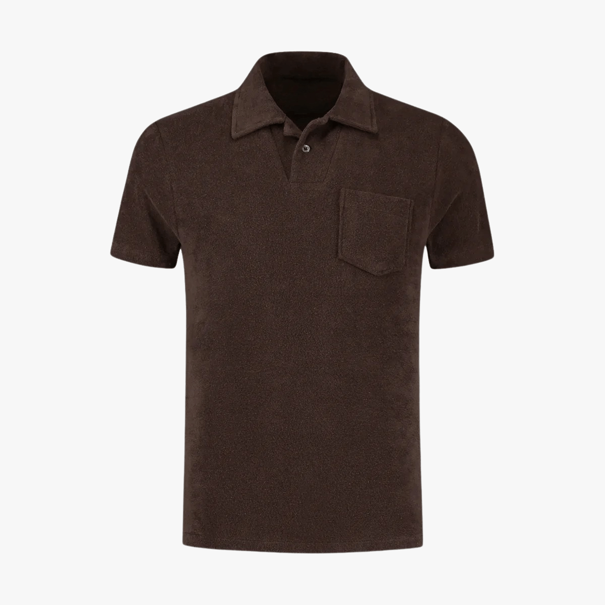 Men’s terry polo shirt