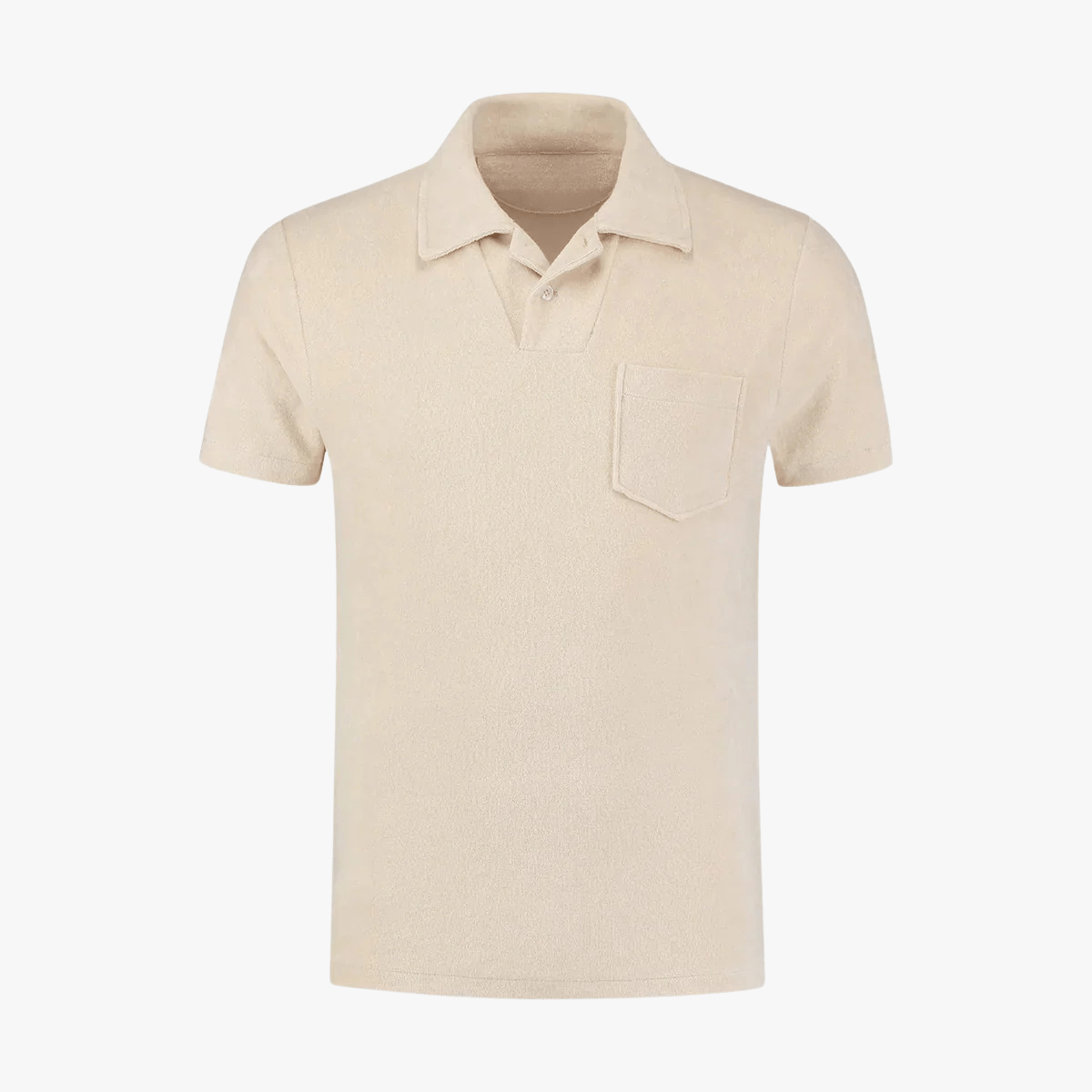 Men’s terry polo shirt