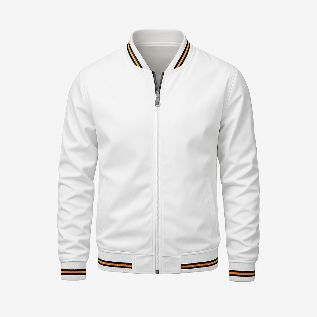 Men's zip-up bomber jacket
