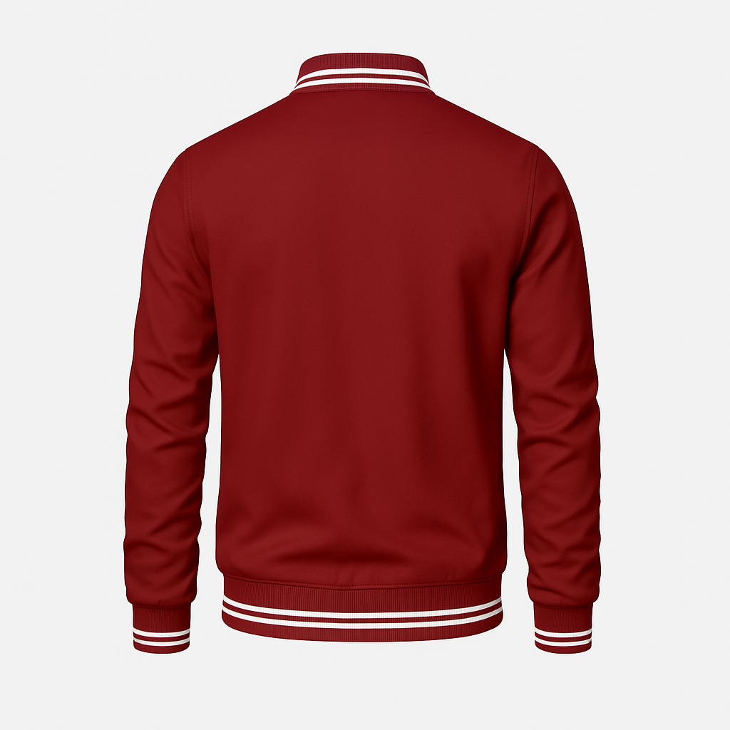 Men's zip-up bomber jacket