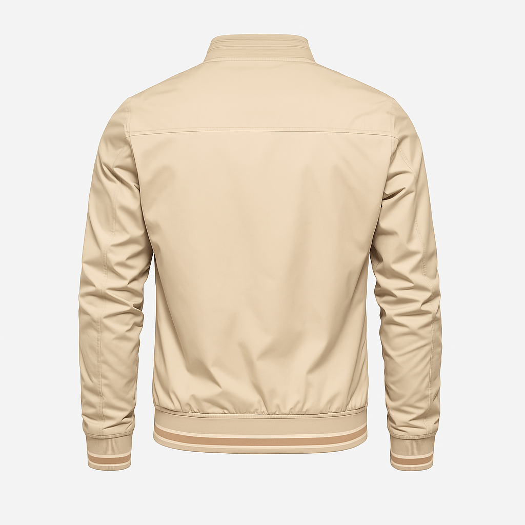Men's zip-up bomber jacket