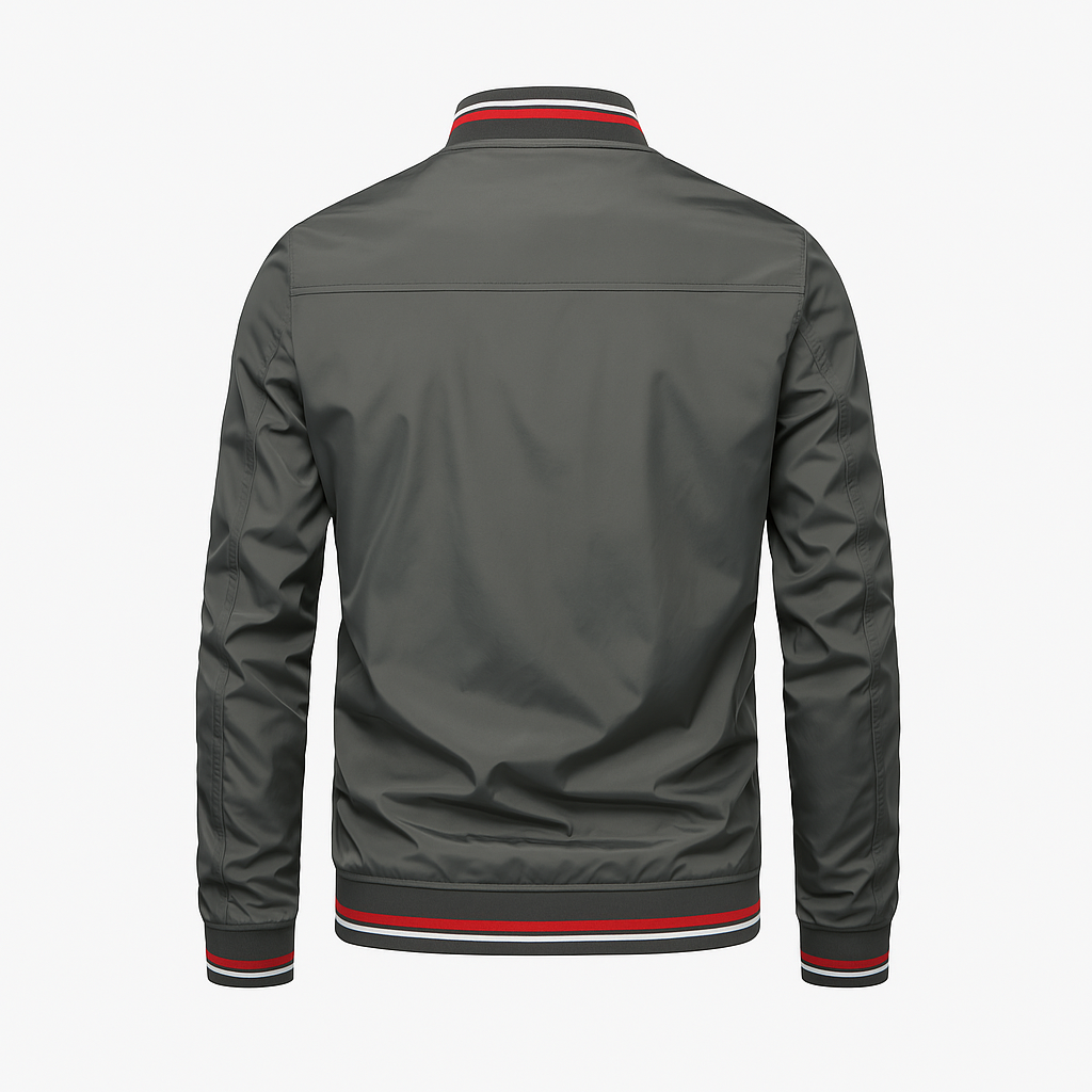 Men's zip-up bomber jacket