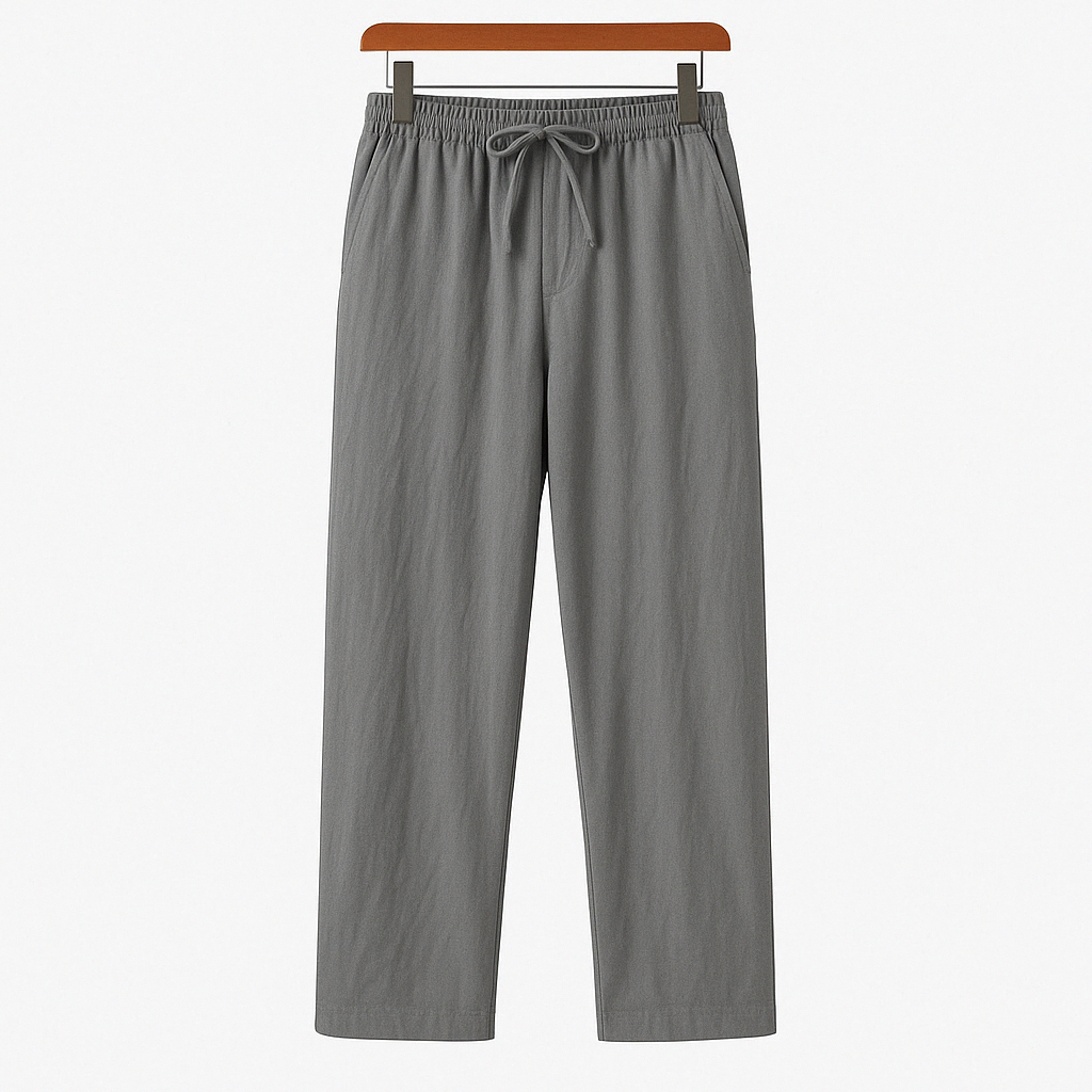 Men's relaxed fit trousers - drawstring waist