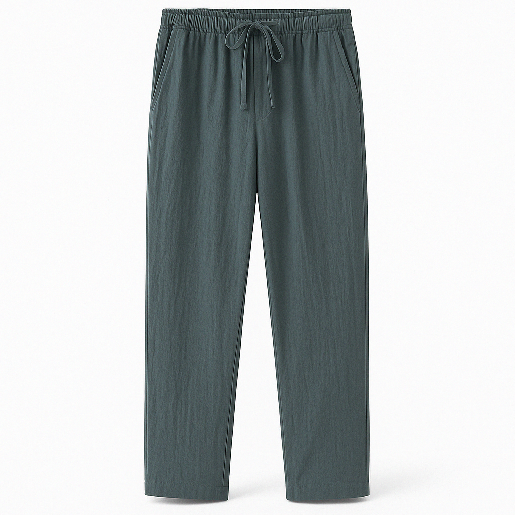 Men's relaxed fit trousers - drawstring waist
