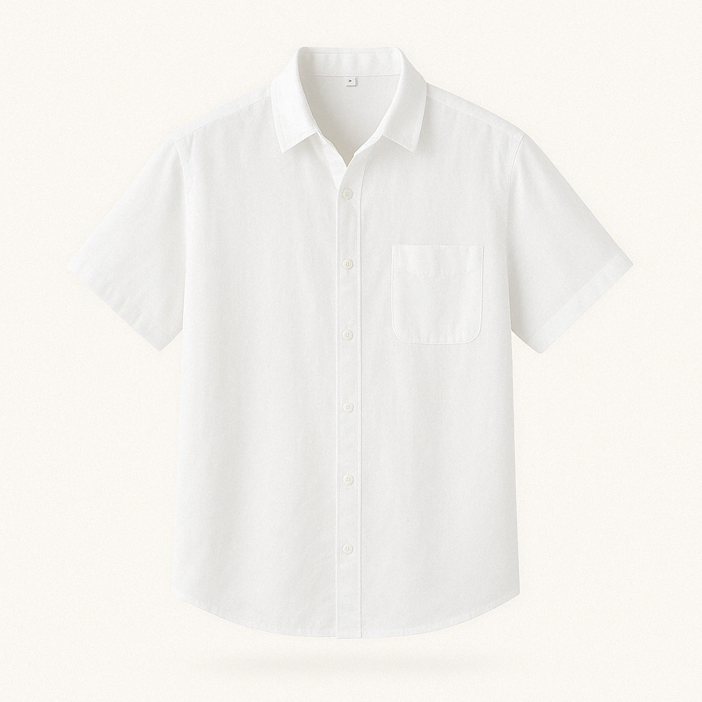 Men's short sleeve shirt - summer button-up