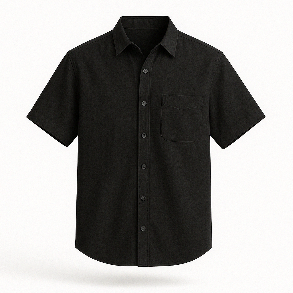 Men's short sleeve shirt - summer button-up