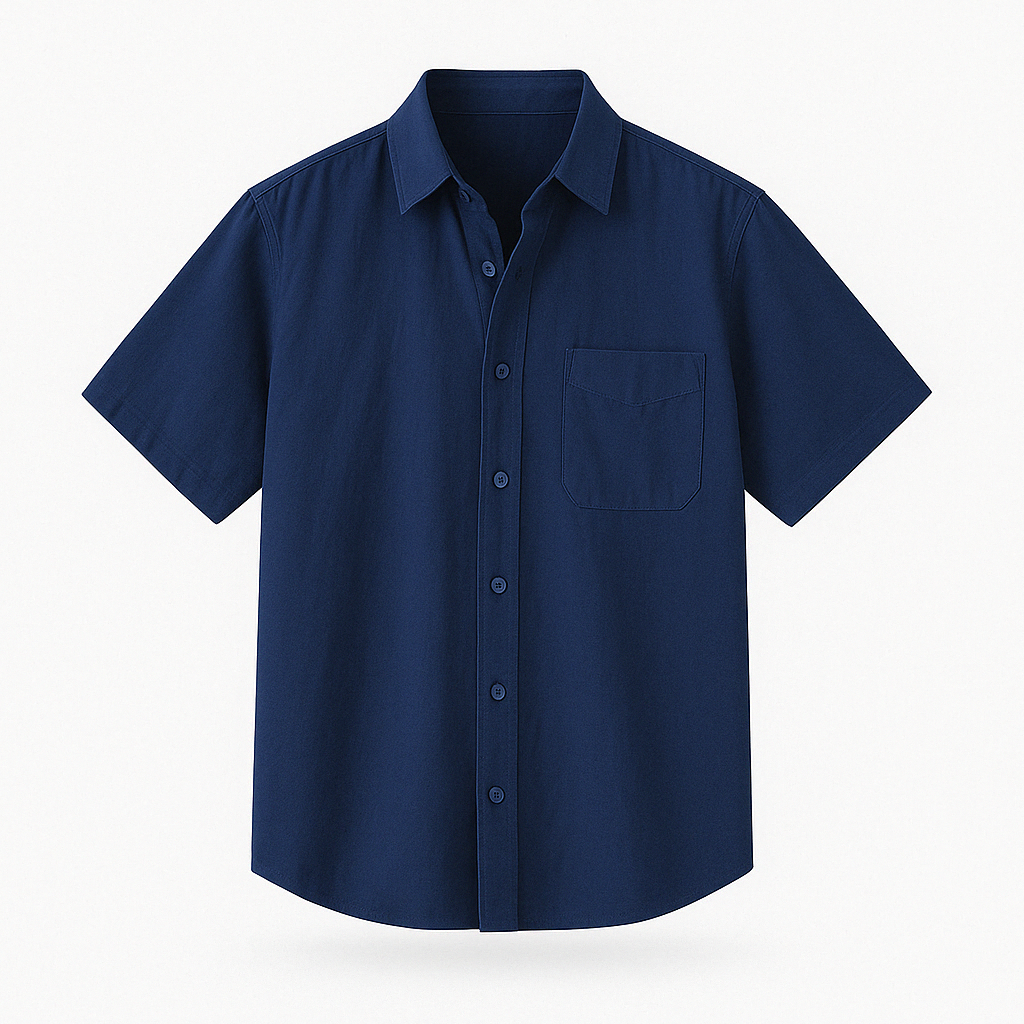 Men's short sleeve shirt - summer button-up