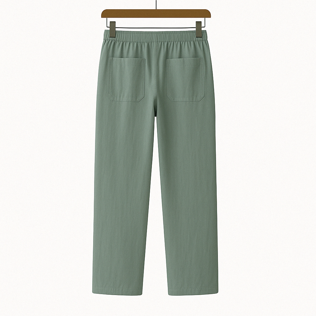Men’s straight-leg trousers – loose fit summer style
