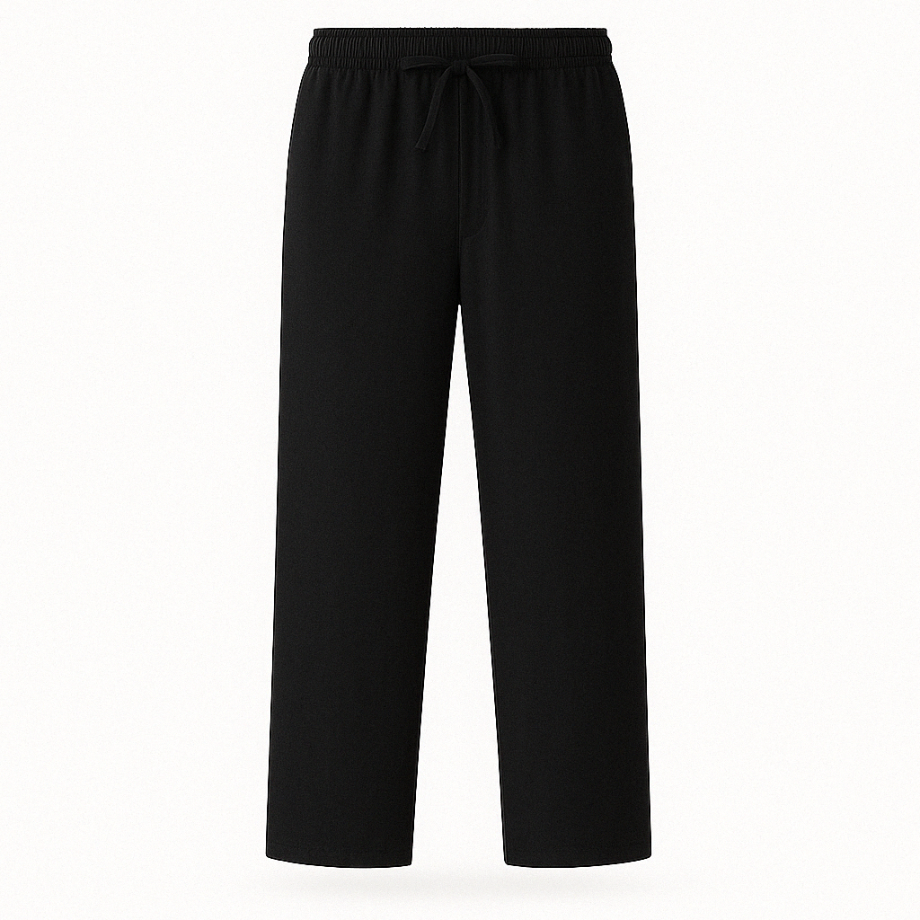Men’s straight-leg trousers – loose fit summer style