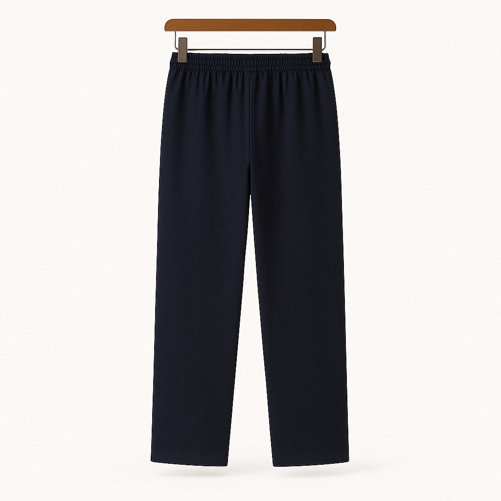 Men’s straight-leg trousers – loose fit summer style