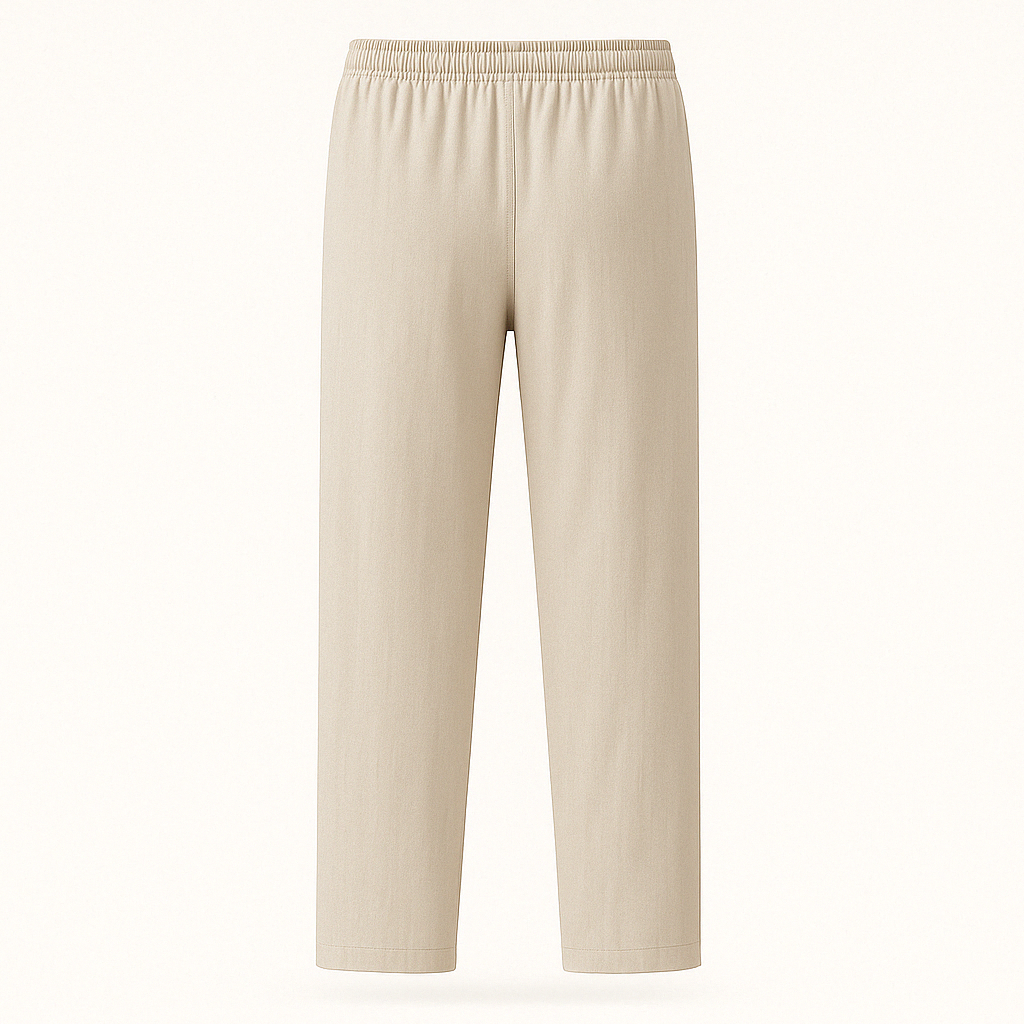 Men’s straight-leg trousers – loose fit summer style