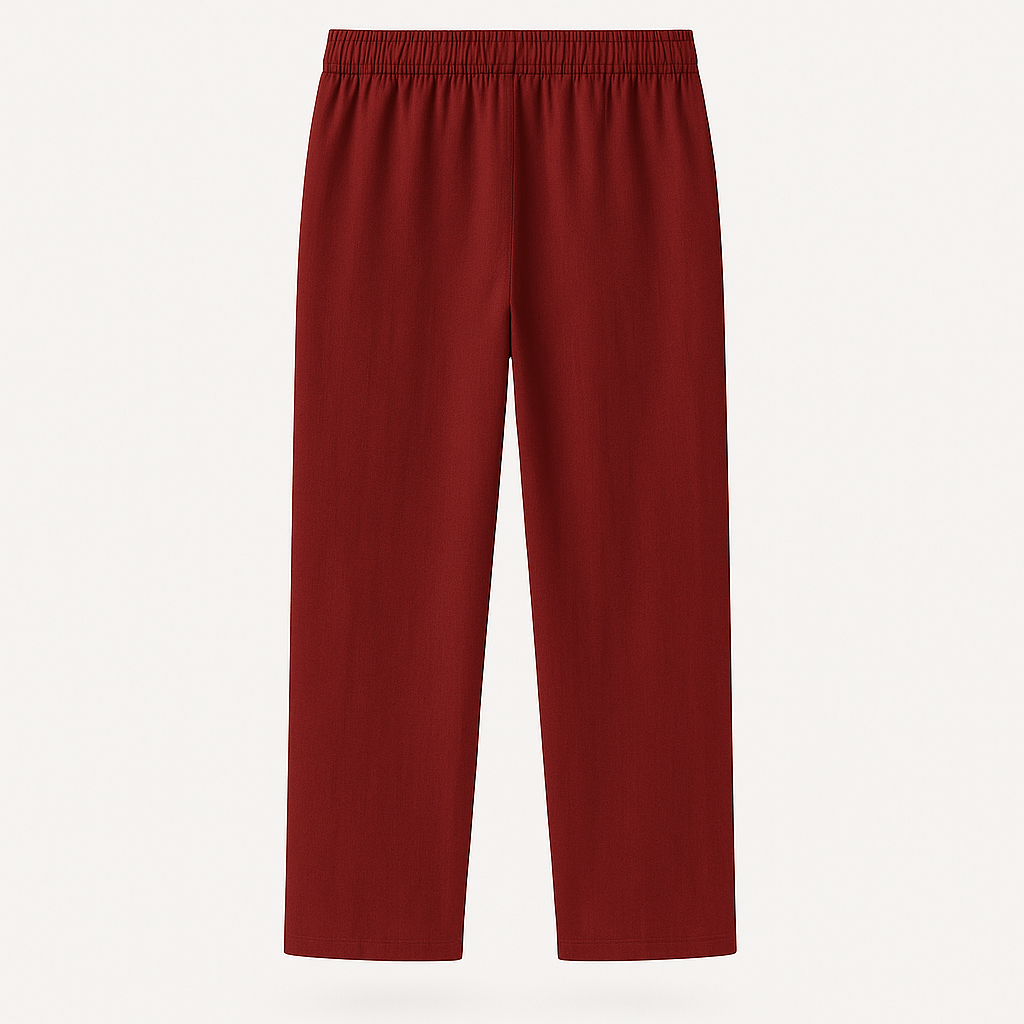 Men’s straight-leg trousers – loose fit summer style