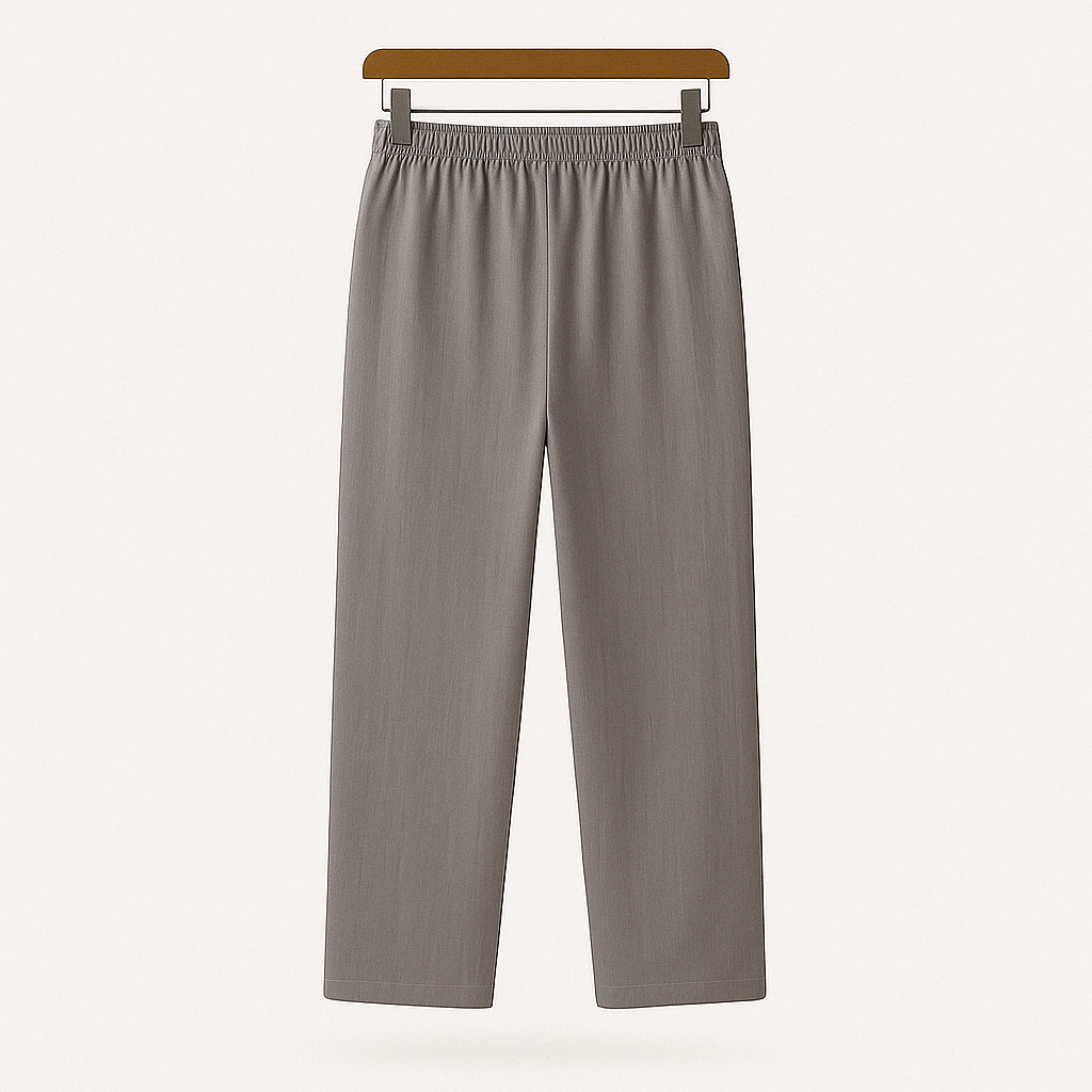 Men’s straight-leg trousers – loose fit summer style