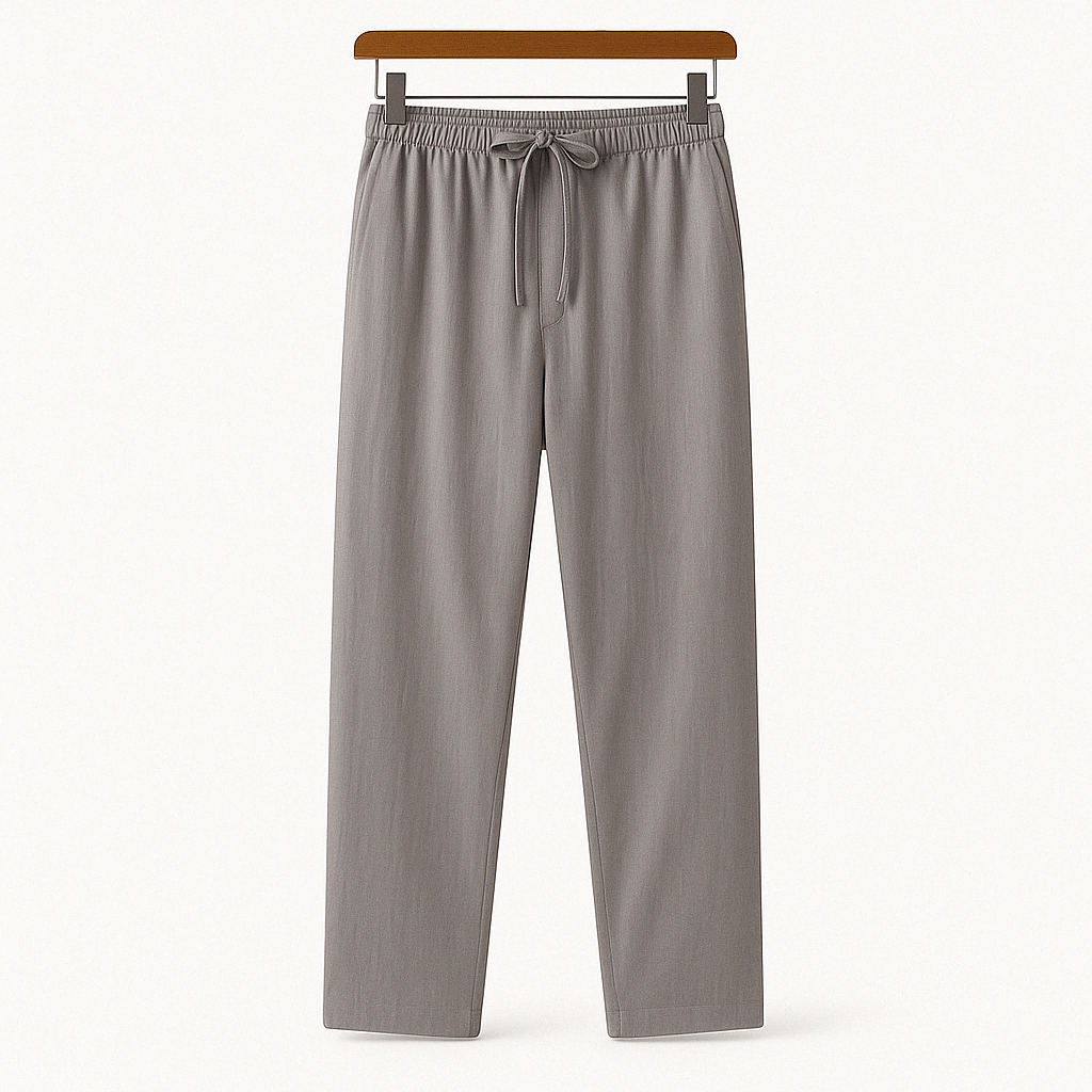Men’s straight-leg trousers – loose fit summer style