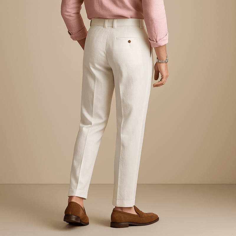 Men’s oxford-style trousers