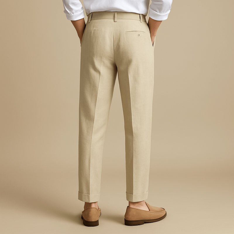 Men’s oxford-style trousers