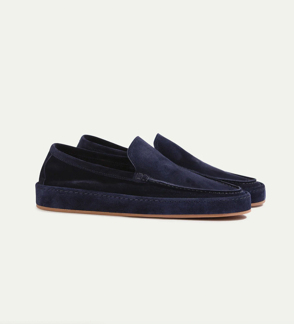Men's suede summer loafers