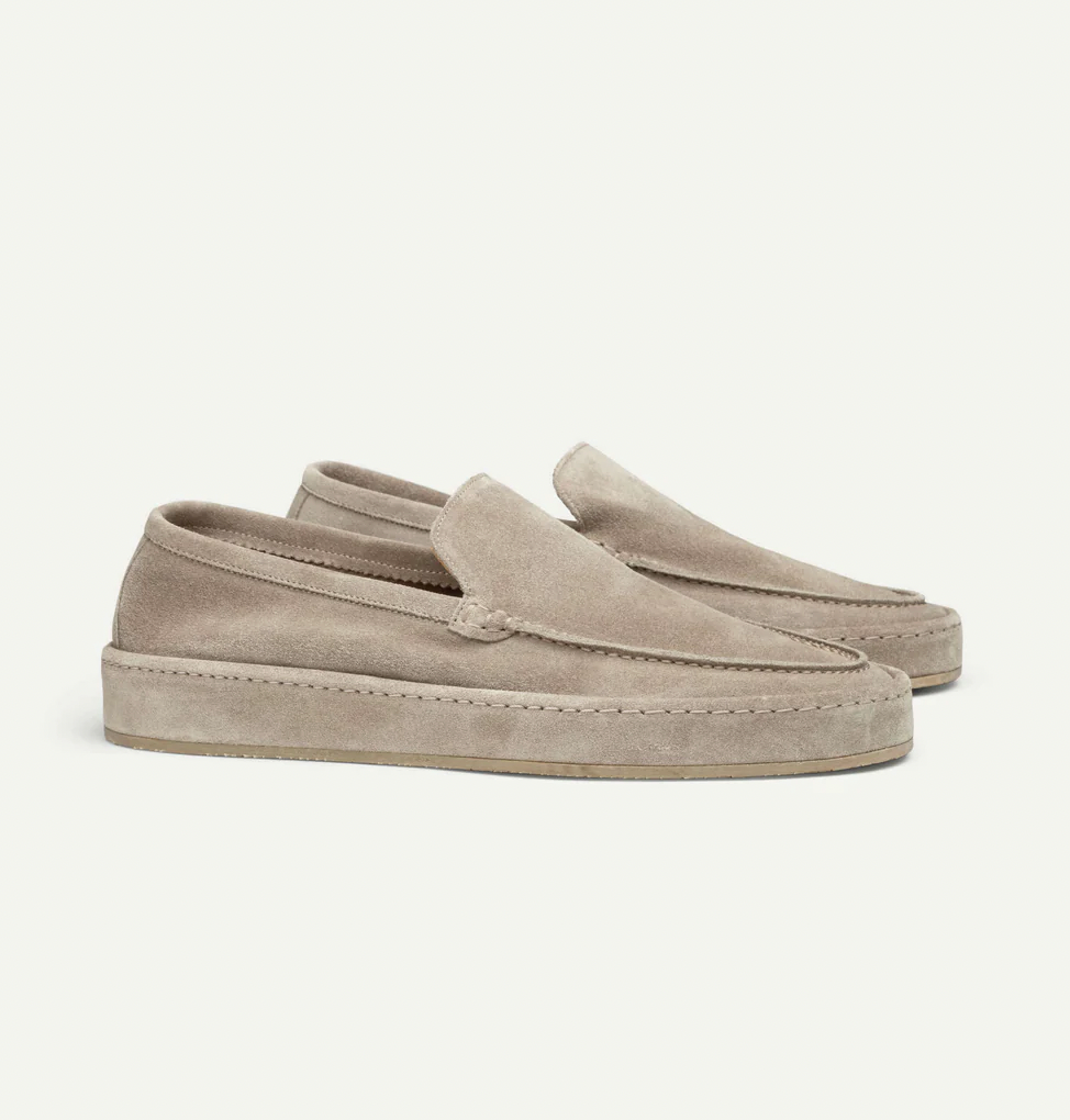 Men's suede summer loafers