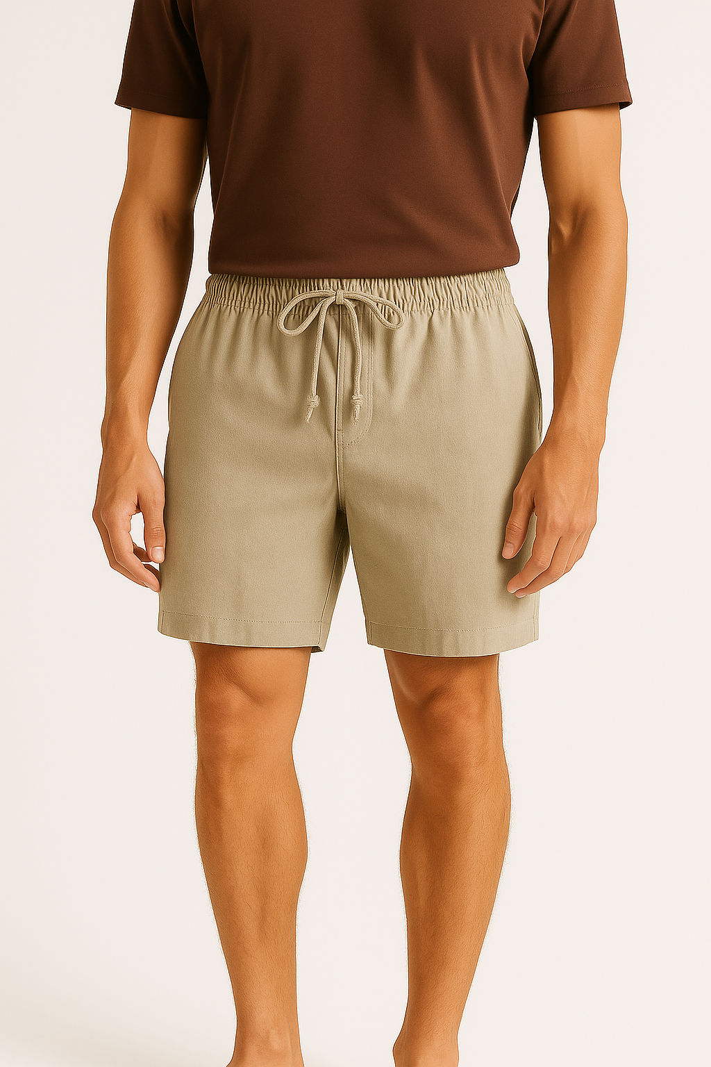 Men's comfortable drawstring shorts