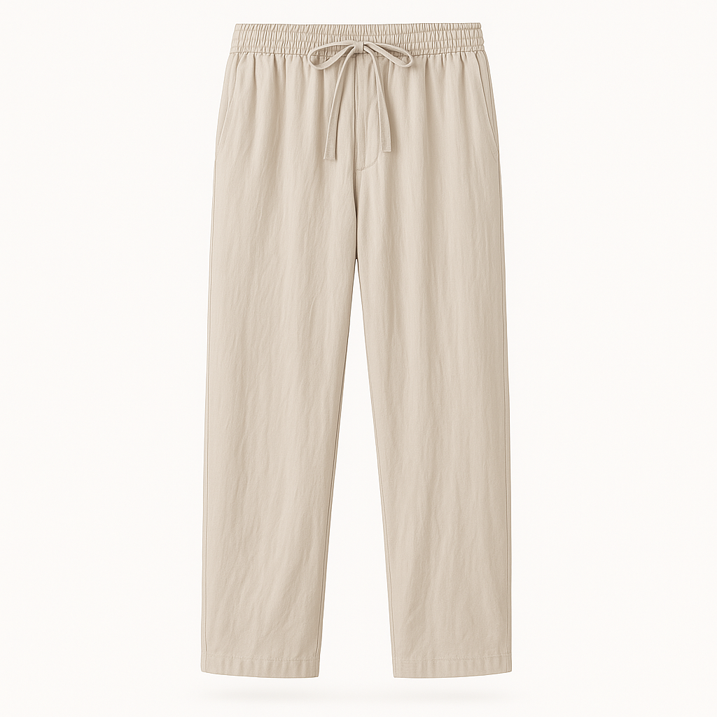 Men's relaxed fit trousers - drawstring waist